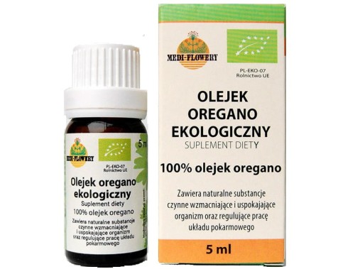 Olejek Oregano 100% Ekologiczny  Medi Flowery 5 ml