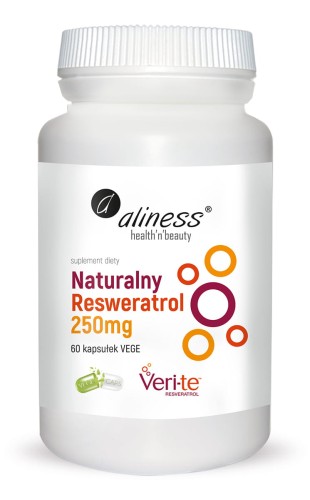 Resweratrol Aliness, 250 mg, 60 k