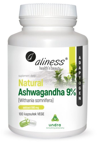 Natural Ashwagandha Aliness, 555 mg 9% 100 k