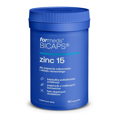 BICAPS ZINC 15 Formeds, 60 kaps.