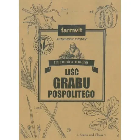 Grab Pospolity Liść  FarmVit 50 g 