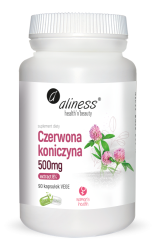 Czerwona koniczyna extract 8% 500 mg x 90 VEGE kaps., Aliness
