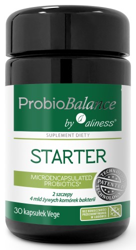 ProbioBALANCE, Probiotyk STARTER 4 mld. x 30 vege kaps., Aliness