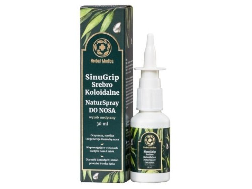 SinuGrip Natur Spray do nosa 30 ml Srebro Koloidalne