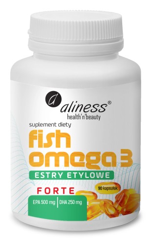 Fish Omega 3 FORTE Estry 500/250mg x 90 kaps. Aliness