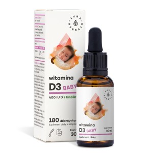 Witamina D3 Baby 400 IU, krople 30 ml Aura Herbals