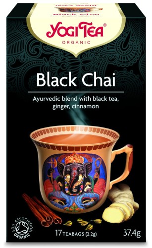 HERBATA CZARNA BLACK CHAI Z IMBIREM I CYNAMONEM BIO (17 x 2,2 g) - YOGI TEA